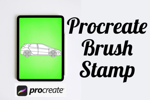 Car 13 Outline Procreate Brush Stamp