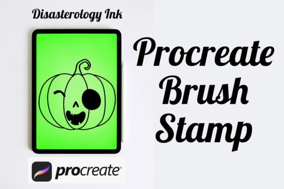 Happy Pumpkin Procreate Brush Stamp