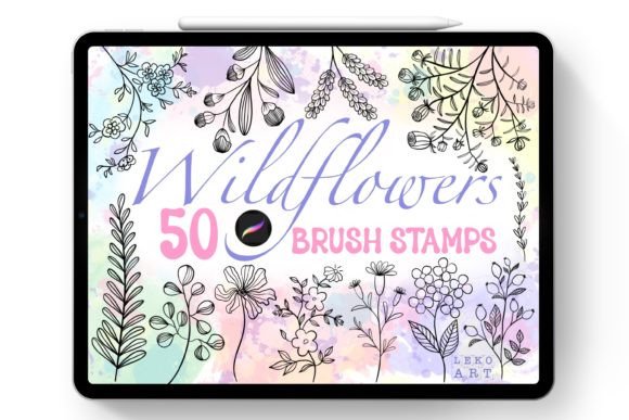Integrating Wildflowers Brush Stamps Procreate into Your Digital Art Workflow