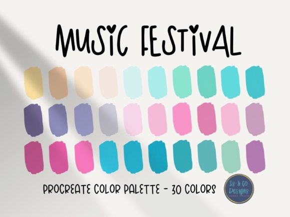 Music Festival Procreate Palette
