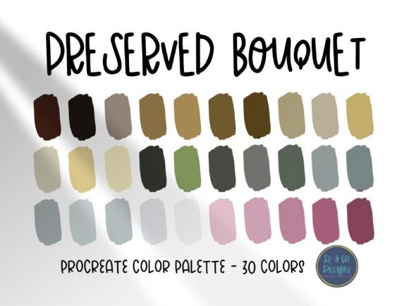 PreservedBouquet: A Curated Procreate Palette