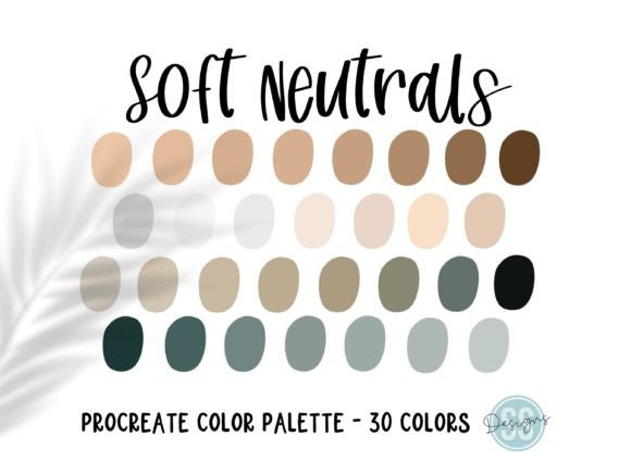 Soft Neutrals Procreate Color Palette: A Practical Resource for Digital Artists