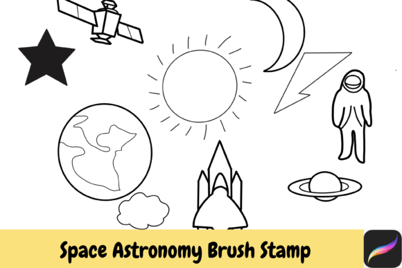Space Astronomy Procreate Brush Stamps: A Strategic Asset for Digital Creators