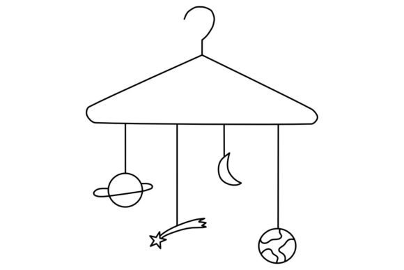 Space Hanger Procreate Brush Stamp