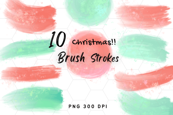 Sparkle Up Designs with Christmas Brush Strokes