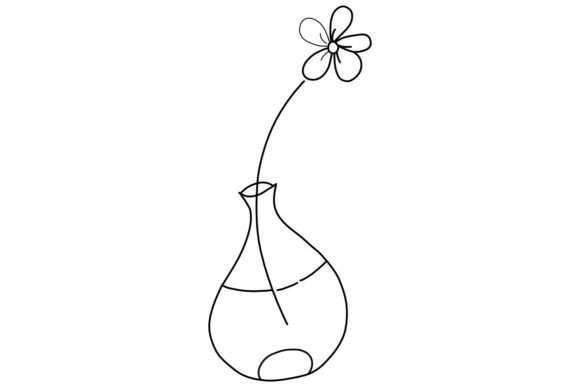 Streamline Your Digital Art with the Single Flower Vase Procreate Brush Stamp