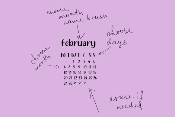 Streamline Your Digital Planning with Procreate Calendar Stamps