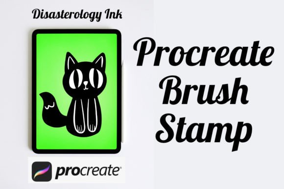 Streamline Your Spooky Art with the Halloween Cat 2 Procreate Brush Stamp