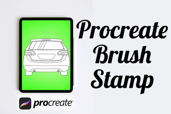 Streamlining Digital Illustration with the Car 16 Outline Procreate Brush Stamp