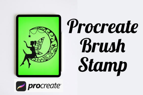 Streamlining Digital Illustration with the Crescent Fairy 1 Procreate Brush Stamp