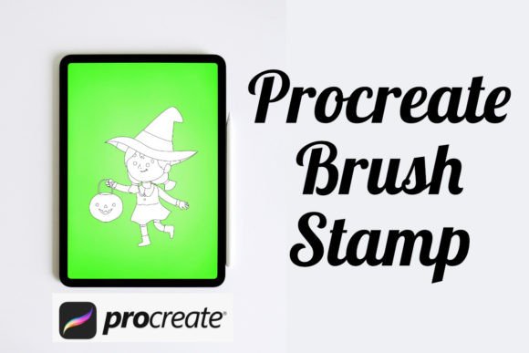 Streamlining Halloween Art with the TrickorTreat Witch Procreate Brush Stamp