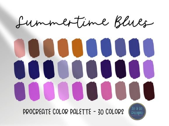 Summertime Blues Procreate Color Palette: A Practical Guide to Efficient Digital Coloring