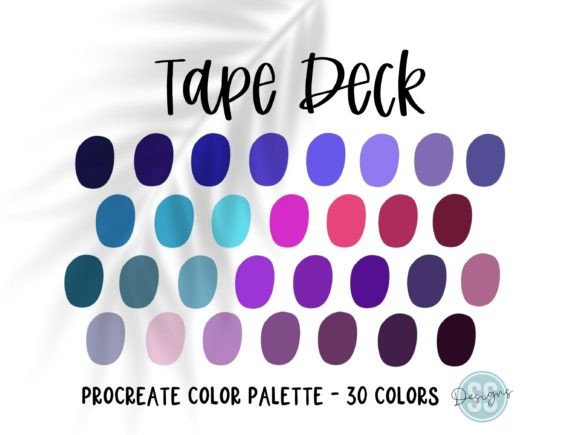 Tape Deck Procreate Color Palette Guide