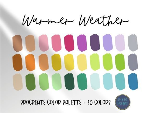 Unlocking Creative Flow with the Warmer Weather Procreate Color Palette