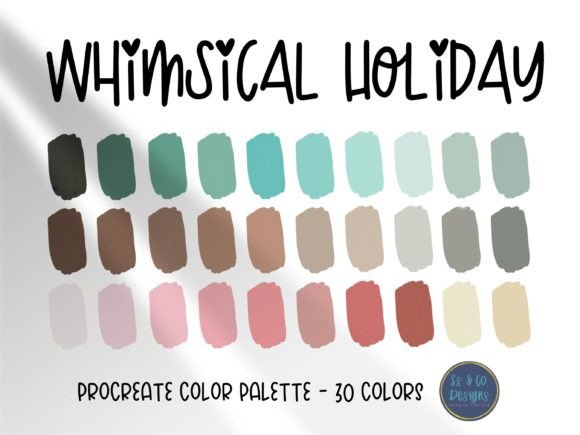 Unlocking Creativity: A Deep Dive into the WhimsicalHoliday Procreate Color Palette