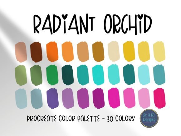 Unlocking Creativity with the Radiant Orchid Procreate Color Palette