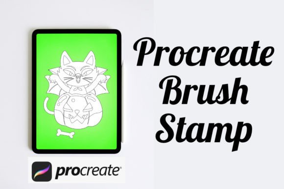 VampireCat Pumpkin Procreate Brush Stamp: Elevating Your Halloween Digital Art