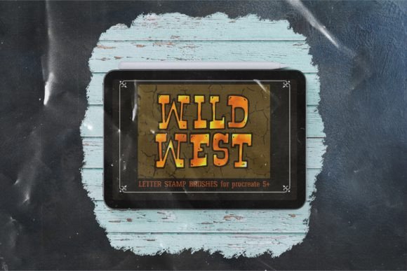 Wild West Letter Stamps for Procreate
