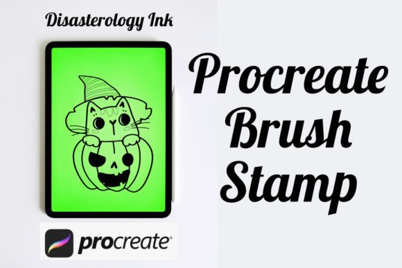 Witch Cat Pumpkin Procreate Stamp Guide